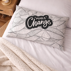 Make Change - Coozly Head Pillows - 20 X 30 In