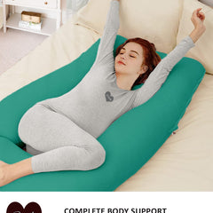 Sea Green-Coozly Belly Back Pregnancy Pillow