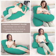 Sea Green-Coozly Belly Back Pregnancy Pillow