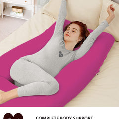 Fuschia Pink-Coozly Belly Back Pregnancy Pillow