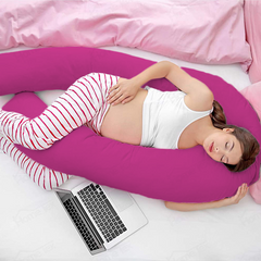 Fuschia-Coozly U Premium LYTE Pregnancy Body Pillow