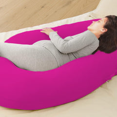 Fuschia Pink-Coozly Belly Back Pregnancy Pillow