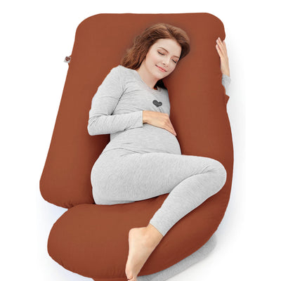 Brick Orange-Coozly Belly Back Pregnancy Pillow