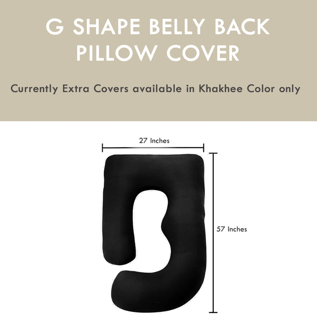 G Shaped Belly Back - Colored Coozly Pillow Cover
