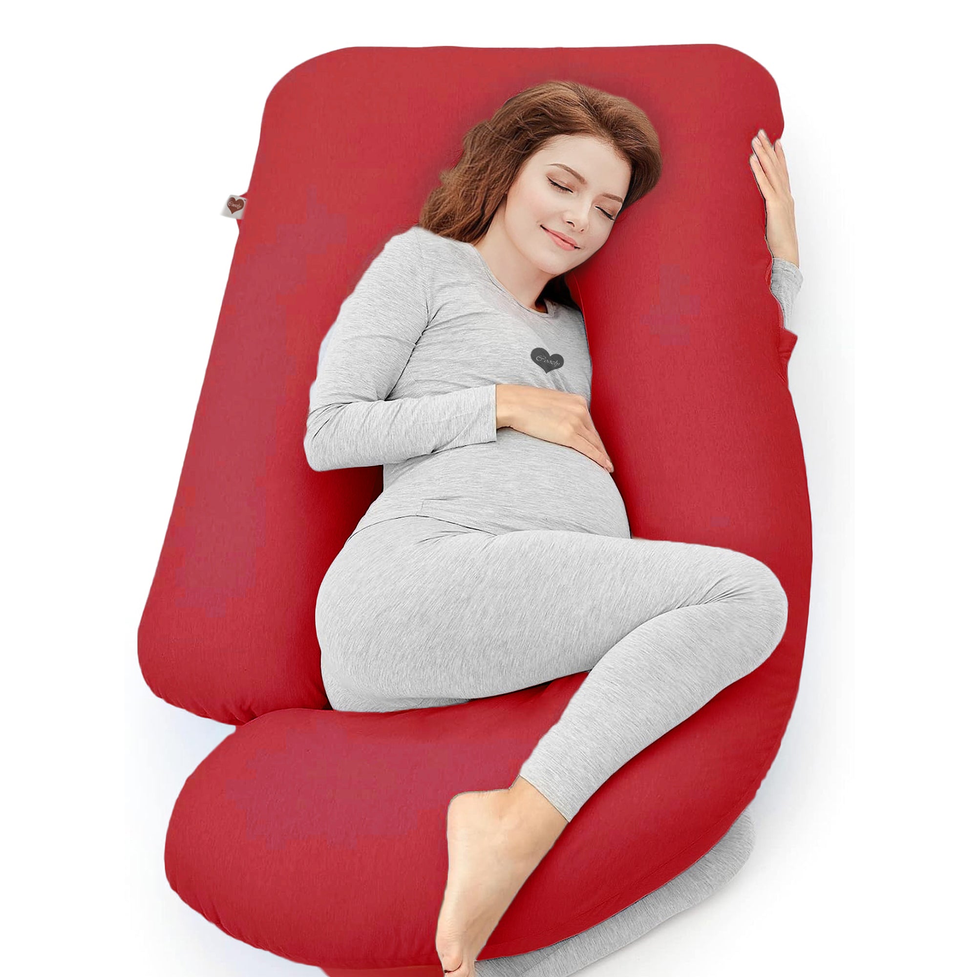 Red-Coozly Belly Back Pregnancy Pillow