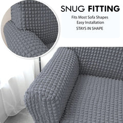 Turkish Bubble Lancom Sofa Covers | Stretchable Sofa Slip Covers