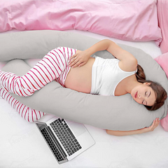 Grey-Coozly U Premium LYTE Pregnancy Body Pillow