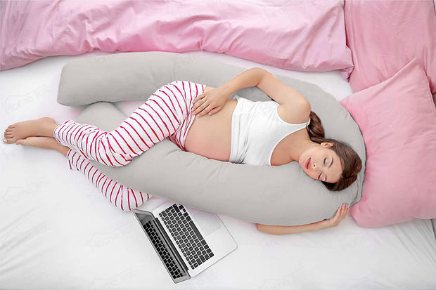 Grey-Coozly U Premium LYTE Pregnancy Body Pillow