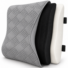 Coozly Orthopedic Half Lumbar Support | High Density Supportive Memory Foam Backrest Cushion