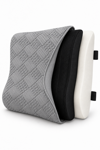 Coozly Orthopedic Half Lumbar Support | High Density Supportive Memory Foam Backrest Cushion