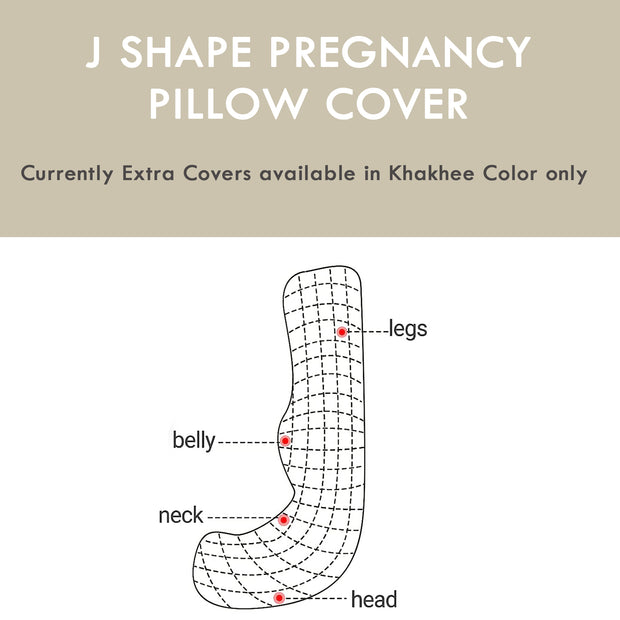 J Shaped Pregnancy Pillow Cover - Colored Coozly Pillow Cover