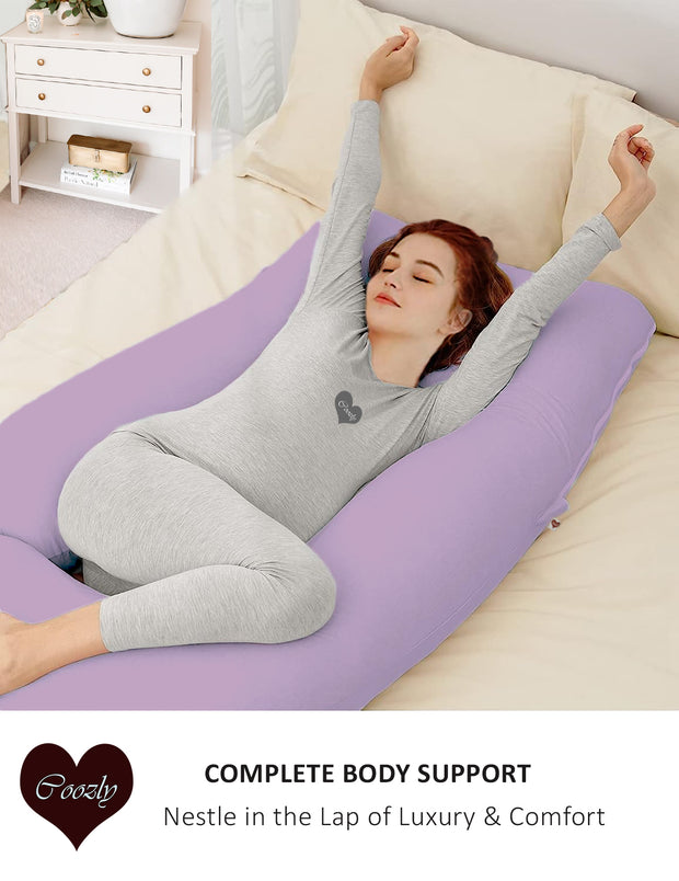 Lavender-Coozly Belly Back Pregnancy Pillow
