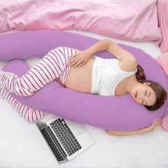 Lavender -Coozly U Premium LYTE Pregnancy Body Pillow