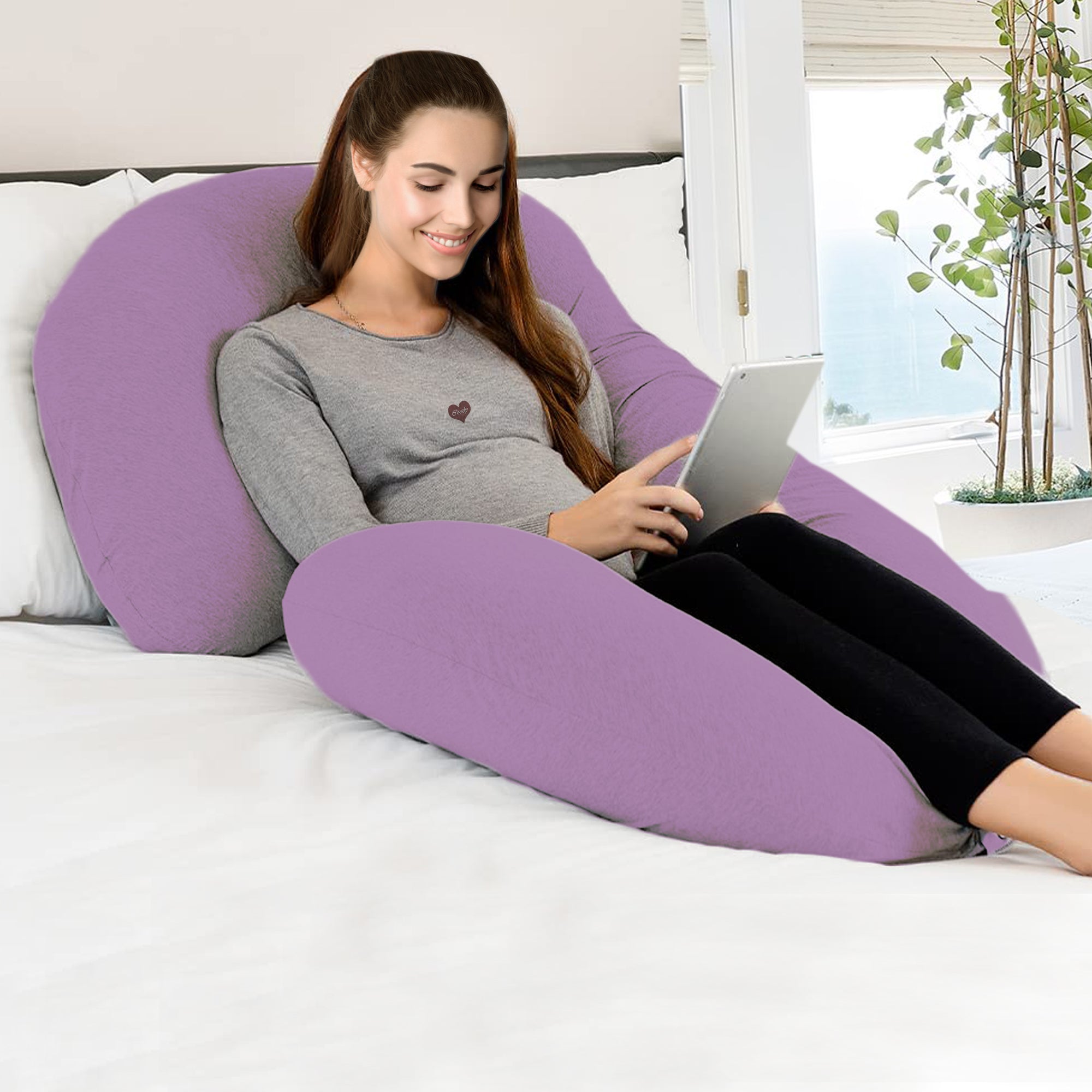 Lavender - C Premium LYTE Pregnancy Body Pillow | Maternity Pillow