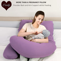Lavender-Coozly Belly Back Pregnancy Pillow