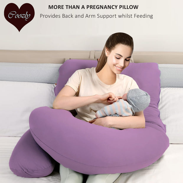 Lavender-Coozly Belly Back Pregnancy Pillow