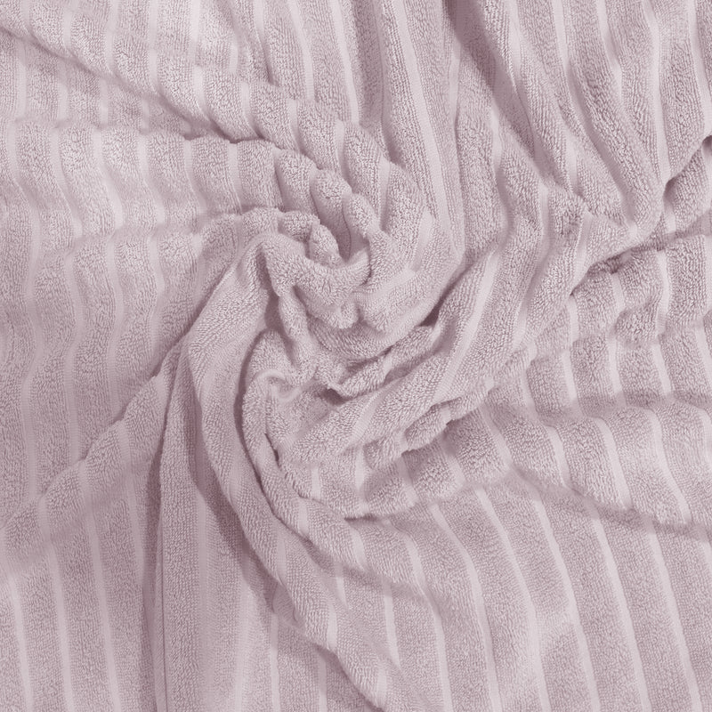 Pink Striped- Dermbrandt Premium Bath Towels with Loofah