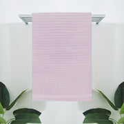 Pink Striped- Dermbrandt Premium Bath Towels with Loofah