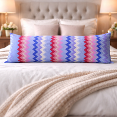 Blue Chevron - Coozly Lumbar Pillow