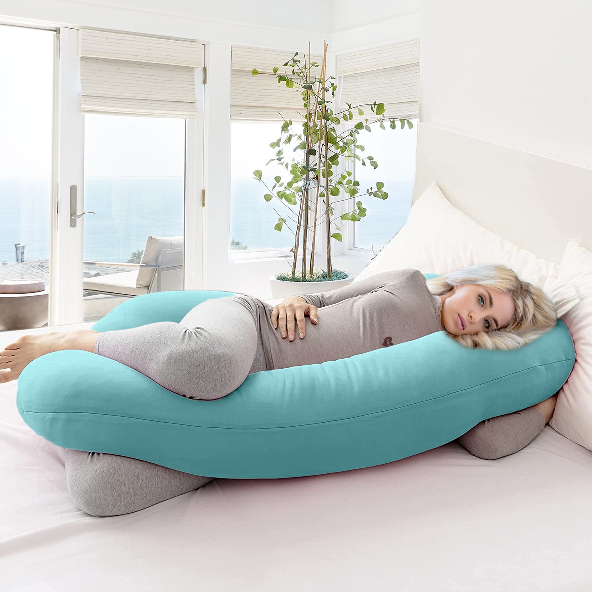 Mint - C Premium LYTE Pregnancy Body Pillow | Maternity Pillow