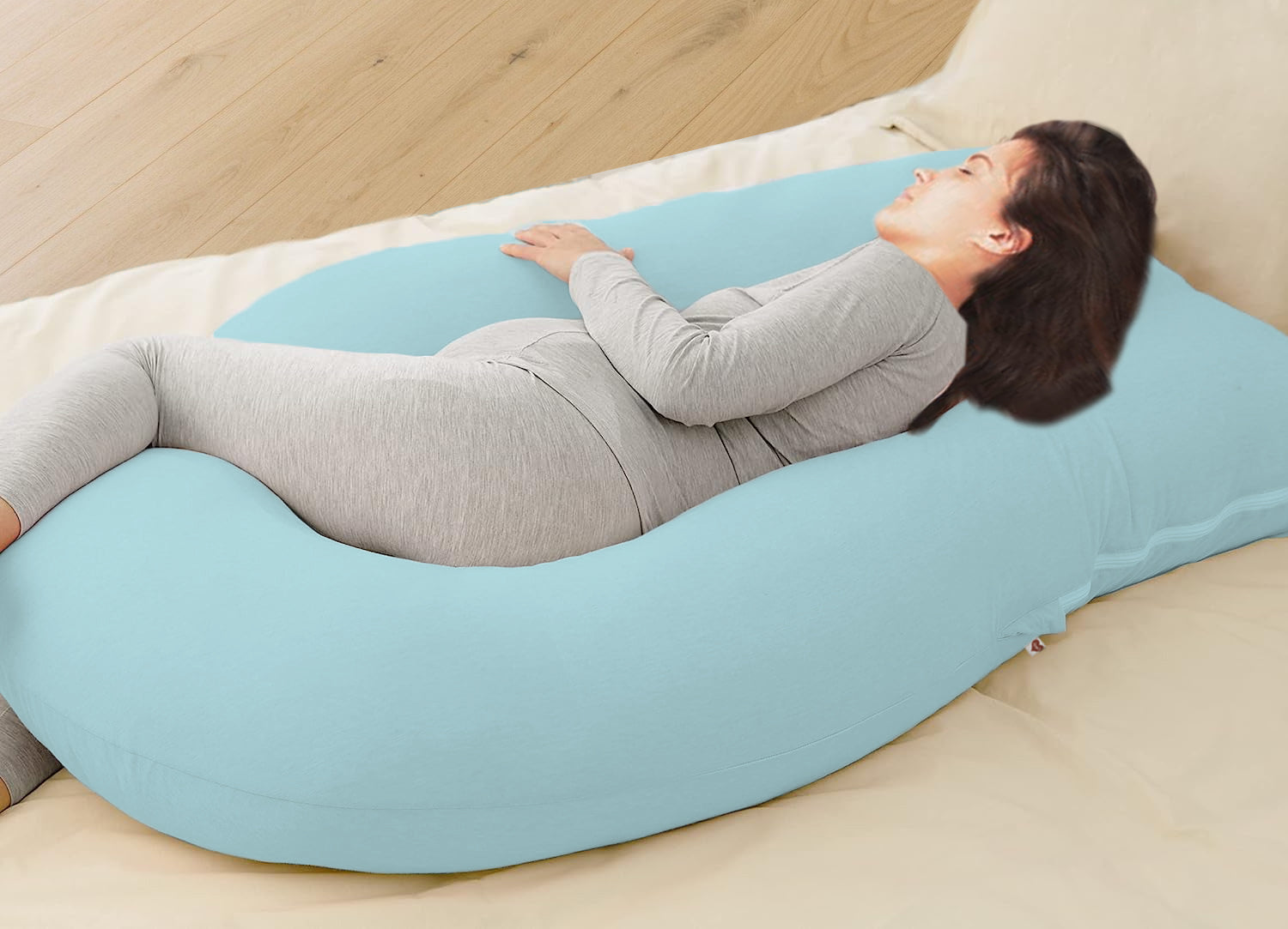 Mint-Coozly Belly Back Pregnancy Pillow