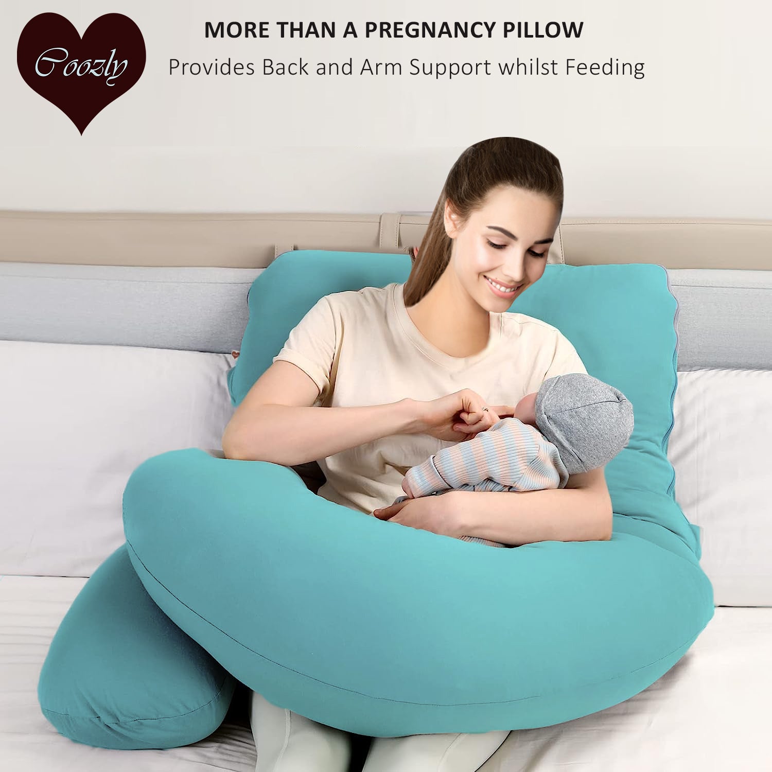 Mint-Coozly Belly Back Pregnancy Pillow