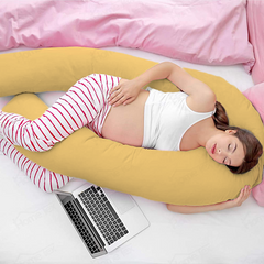 Mustard -Coozly U Premium LYTE Pregnancy Body Pillow