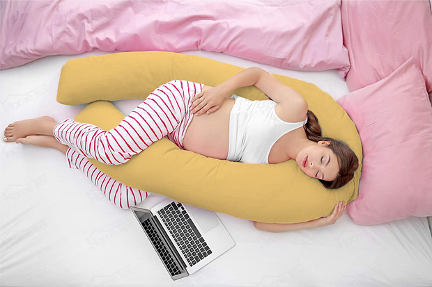 Mustard -Coozly U Premium LYTE Pregnancy Body Pillow