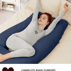 Navy-Coozly Belly Back Pregnancy Pillow