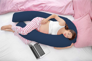 Navy-Coozly U Premium LYTE Pregnancy Body Pillow