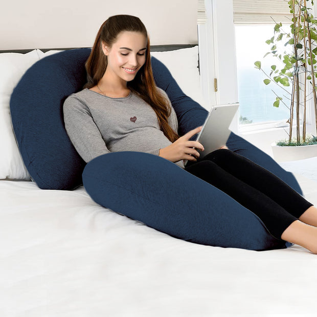 Navy - C Premium LYTE Pregnancy Body Pillow | Maternity Pillow