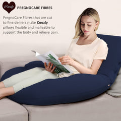 Navy-Coozly Belly Back Pregnancy Pillow