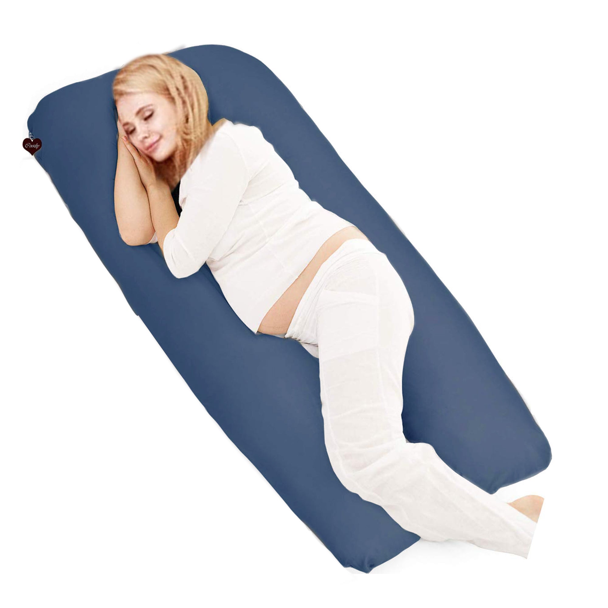 Navy-Coozly U Premium LYTE Pregnancy Body Pillow