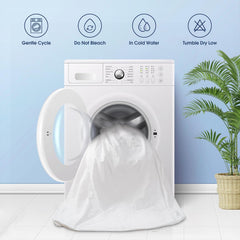 Cotton Terry Mattress Protector - White
