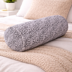 Bolster Pillow With Removable Cover - Black N White