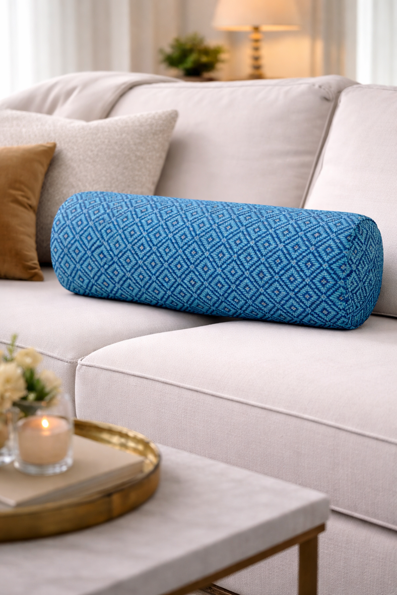 Bolster Pillow With Removable Cover - Turk Diamonte