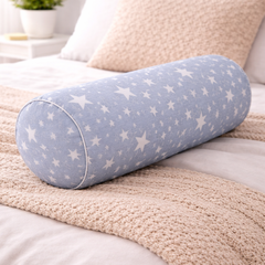 Bolster Pillow With Removable Cover - Grey Star