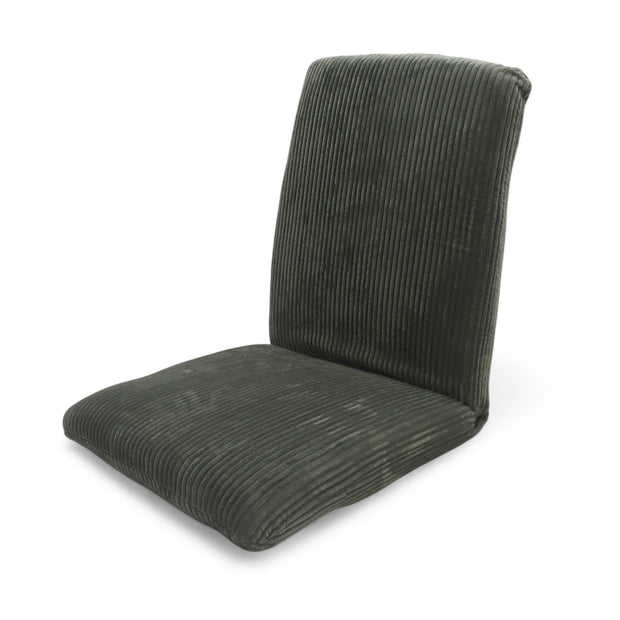 Coozly AutoFlex Ergonomic Adjustable Seat Striped Olive Green