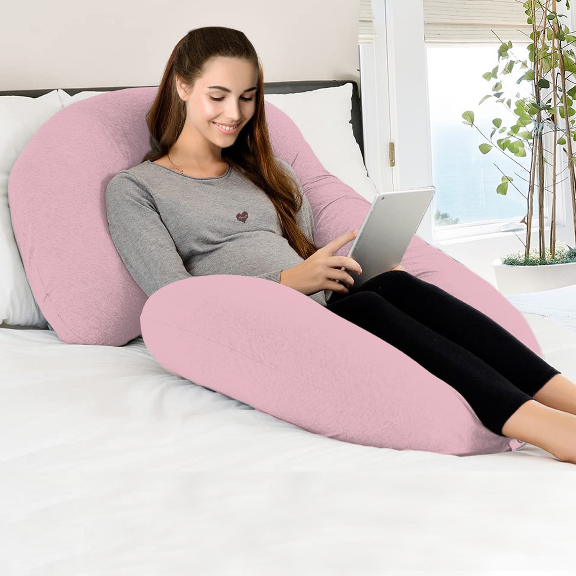 Light Pink - C Premium LYTE Pregnancy Body Pillow | Maternity Pillow