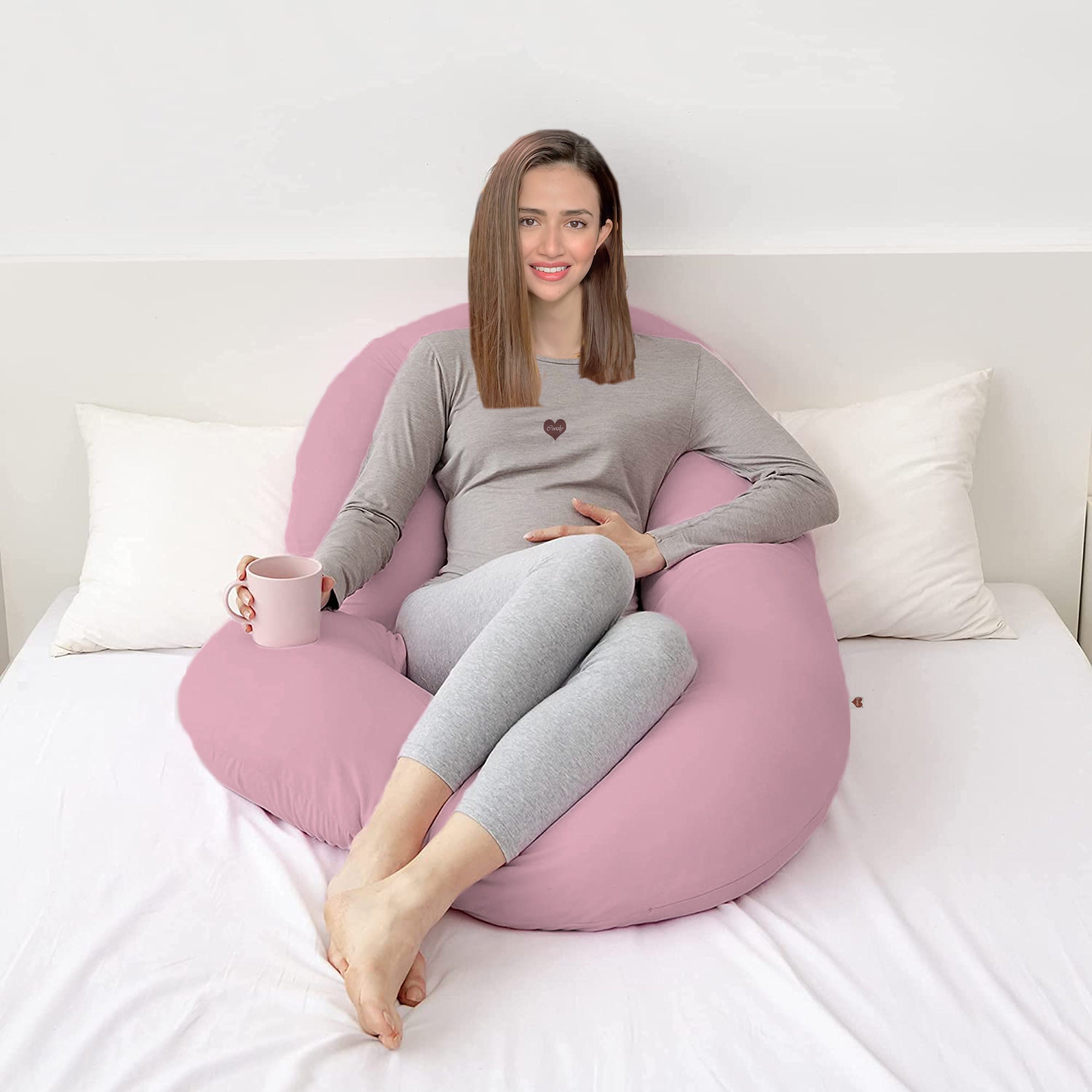 Light Pink - C Premium LYTE Pregnancy Body Pillow | Maternity Pillow