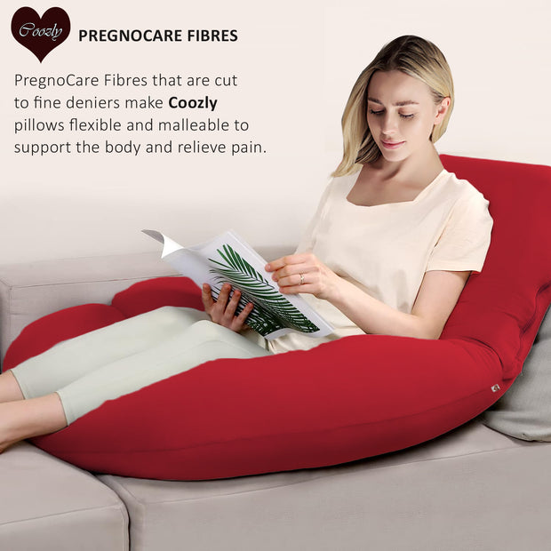 Red-Coozly Belly Back Pregnancy Pillow