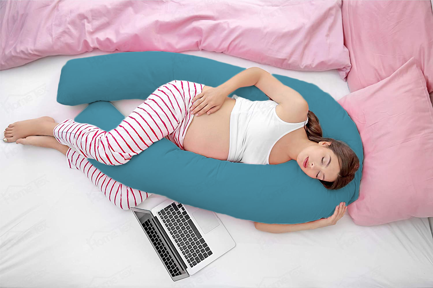 Turquoise -Coozly U Premium LYTE Pregnancy Body Pillow