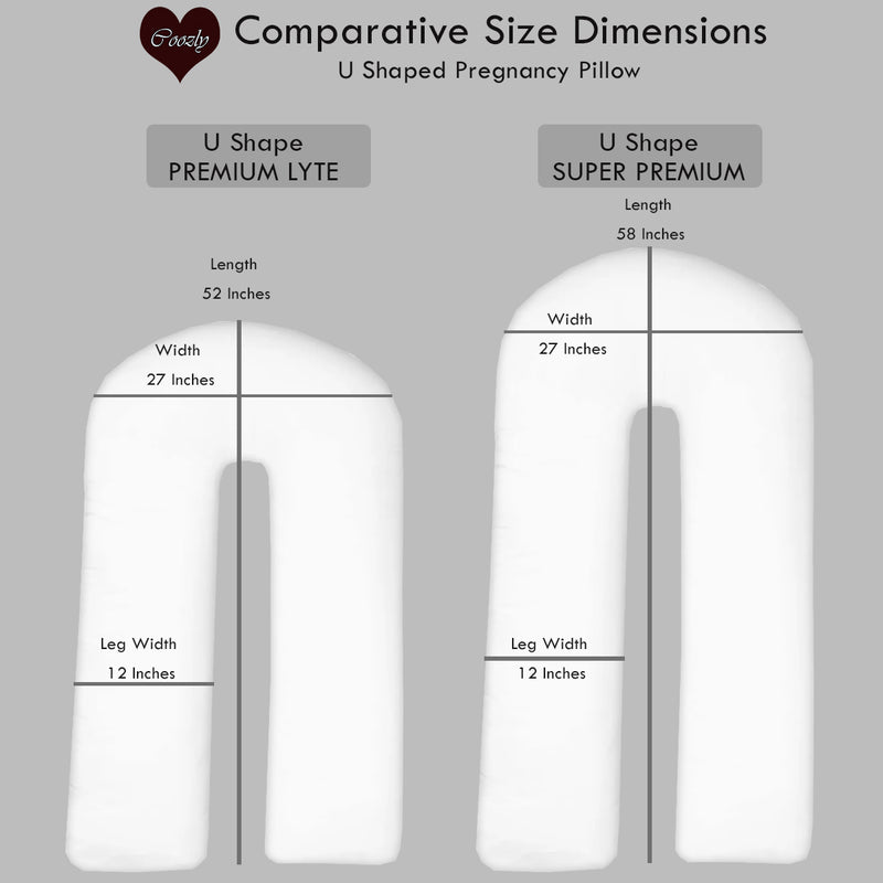 Beige-Coozly U Premium LYTE Pregnancy Body Pillow