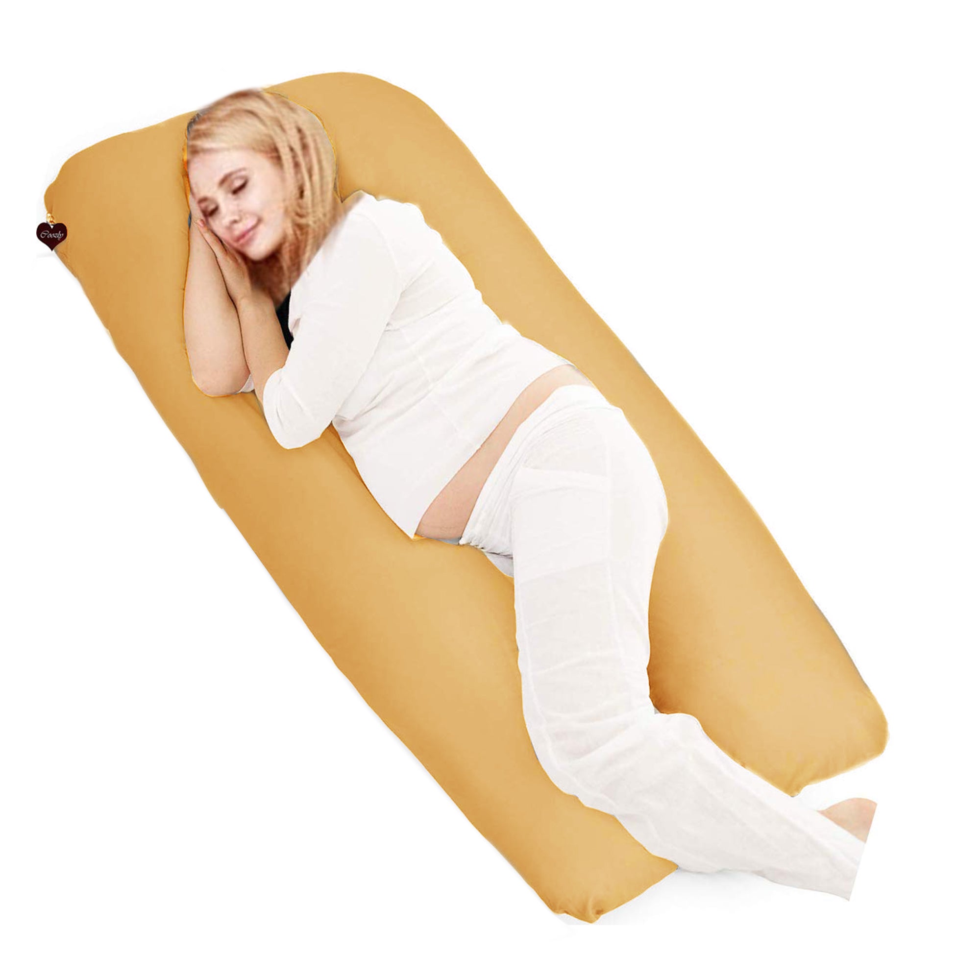 Mustard -Coozly U Premium LYTE Pregnancy Body Pillow