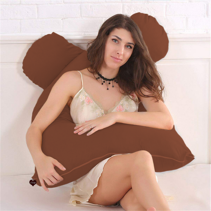 Brick Orange - Coozly Basic Body Contour Pregnancy Pillow