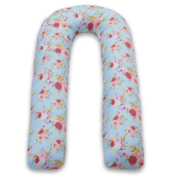 Blue Flora Super Premium U Shape Pregnancy Body Pillow