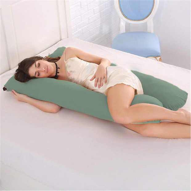 Sage Green - Coozly Basic Body Contour Pregnancy Pillow