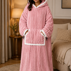 Pink Coozly Premium Wearable Blanket | Ultra Soft Double-Sided Fur Blanket Hoodie | Oversized Hooded Blanket with Pocket | Cozy Lounging & Sleeping Blanket | Baby, Teen & Adult (Copy)