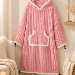 Pink Coozly Premium Wearable Blanket | Ultra Soft Double-Sided Fur Blanket Hoodie | Oversized Hooded Blanket with Pocket | Cozy Lounging & Sleeping Blanket | Baby, Teen & Adult (Copy)