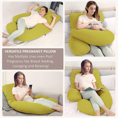 Yellow-Coozly Belly Back Pregnancy Pillow